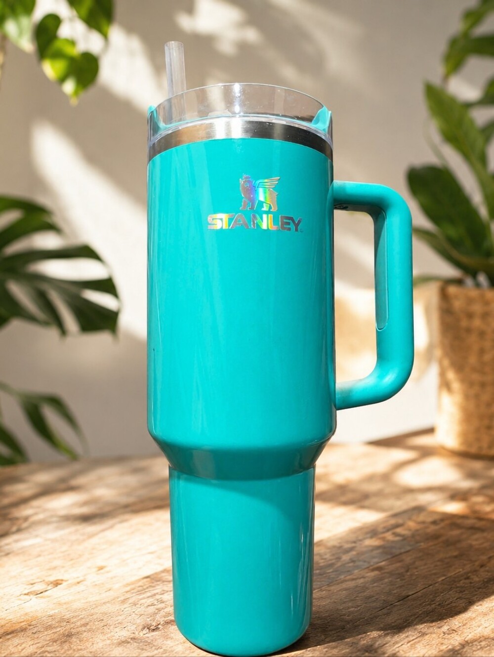 40 Oz Stanley Teal Tumbler